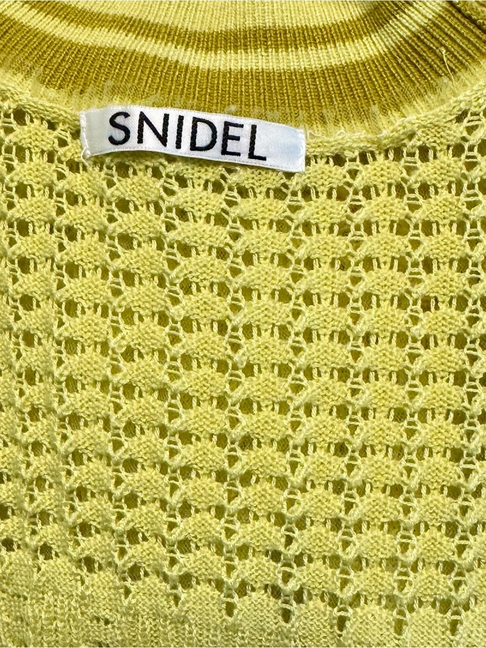 Snidel sweater top with tulle overlay - Picture 7 of 8